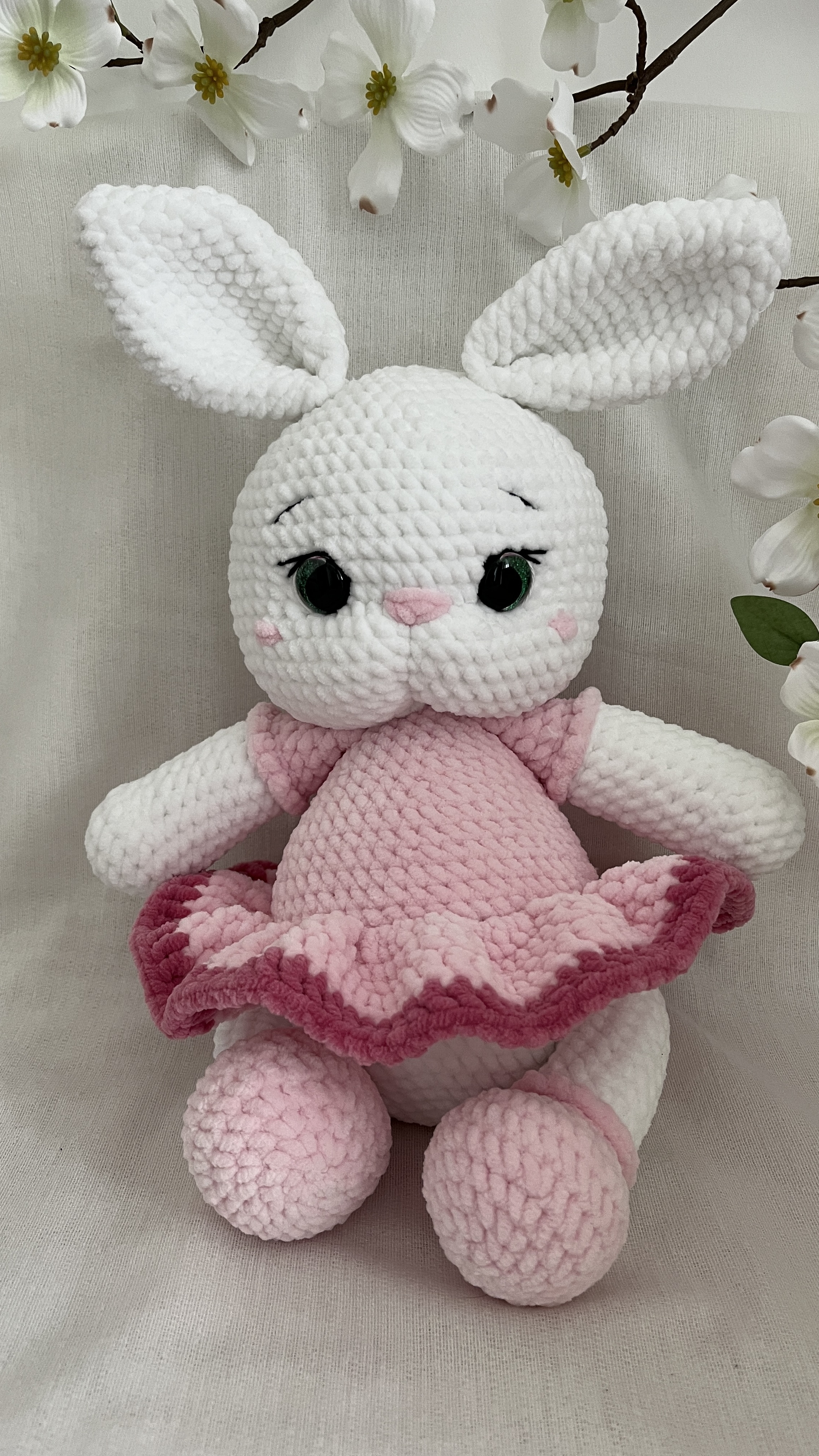 Nyuszi rózaszin balerina ruhában részlet