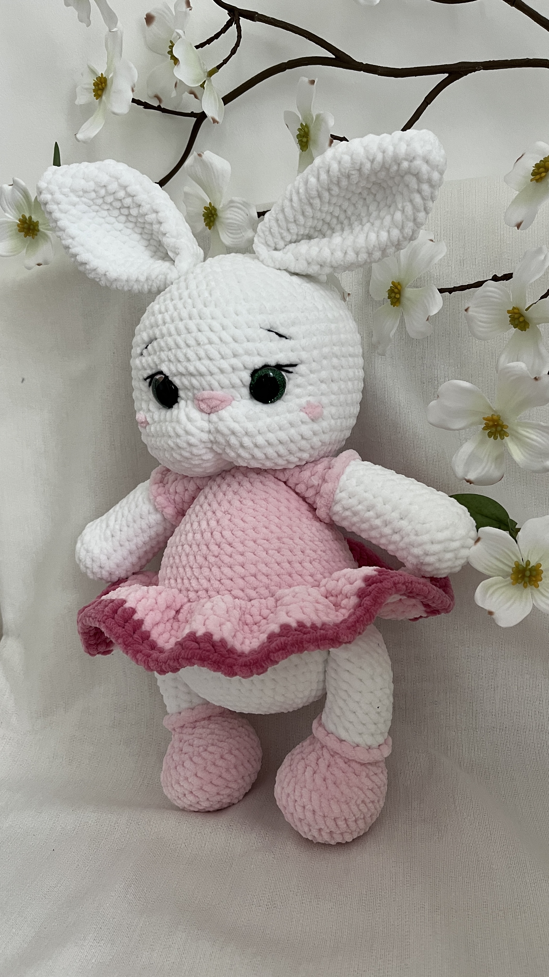 Nyuszi rózaszin balerina ruhában részlet